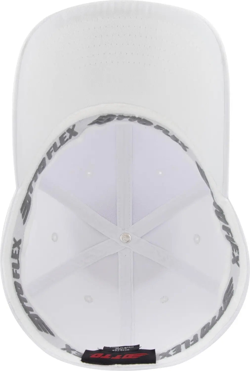 Otto 11-1172 ?Otto Flex’ Fitted 6 Panel Low Profile Baseball Cap - White
