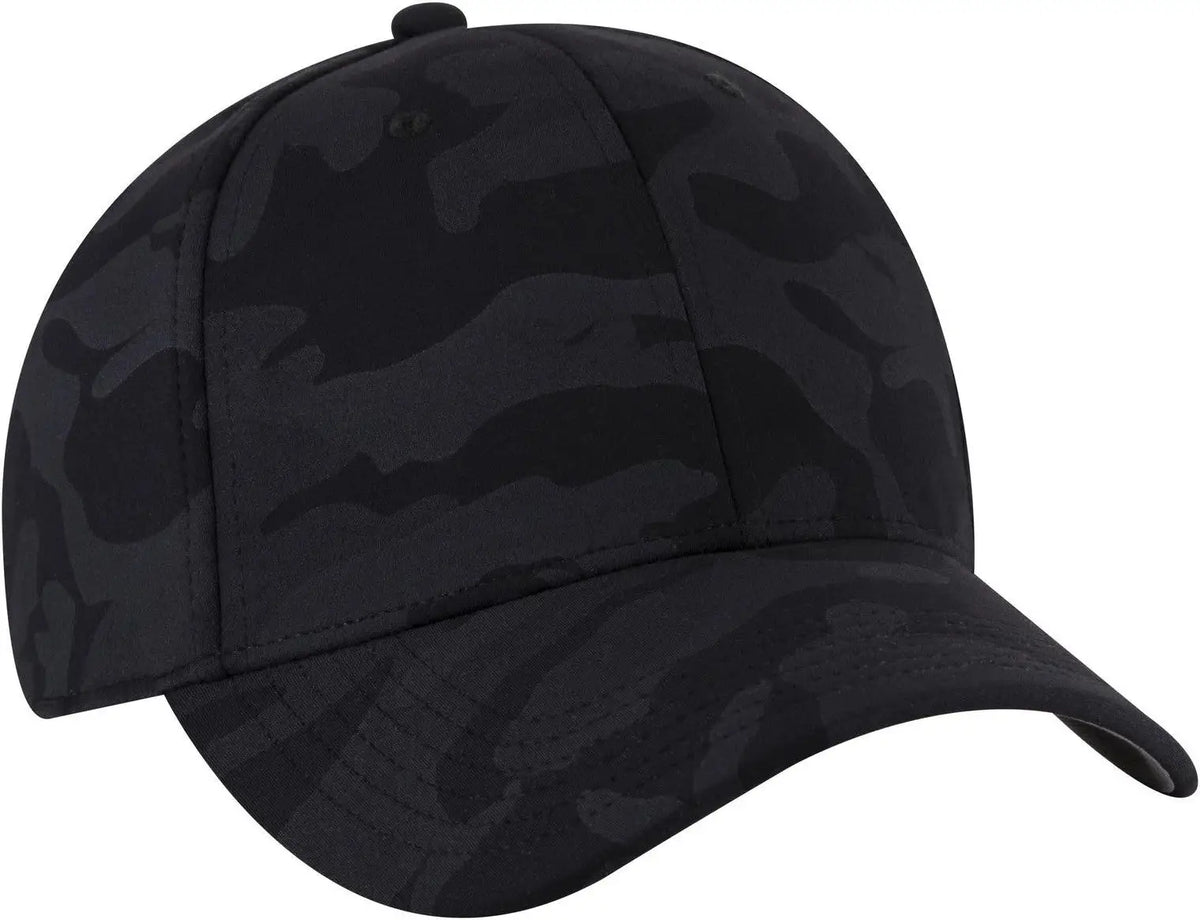 Otto 11-1172 ?Otto Flex’ Fitted 6 Panel Low Profile Baseball Cap - Blk/ch.gry