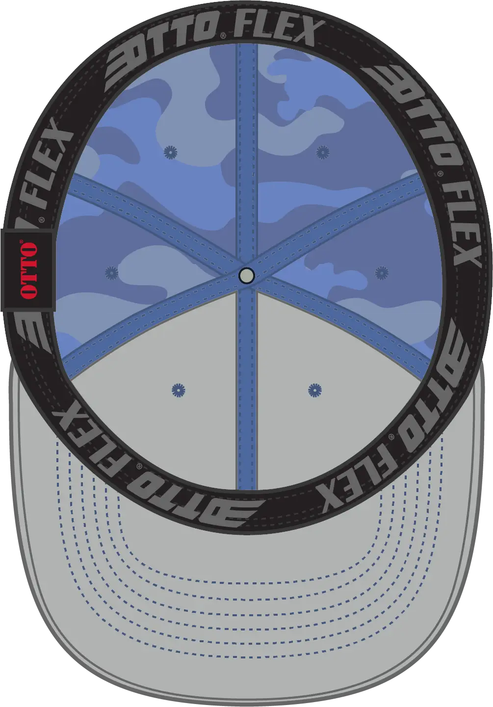 Otto 11-1172 ?Otto Flex’ Fitted 6 Panel Low Profile Baseball Cap - Cb.blu/sk.blu