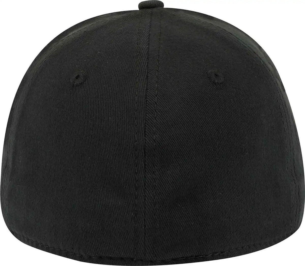 Otto 11-1204 Brushed Stretchable Bull Denim Flex 6 Panel Low Profile Baseball Cap - Black