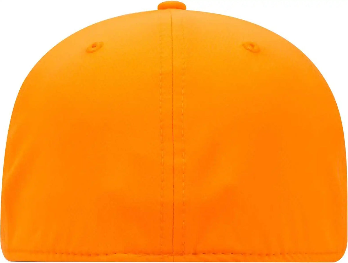 Otto 11 1257 Flex 6 Panel Low Profile Upf 50+ Cool Comfort Performance Stretchable Knit Cap Neon Orange