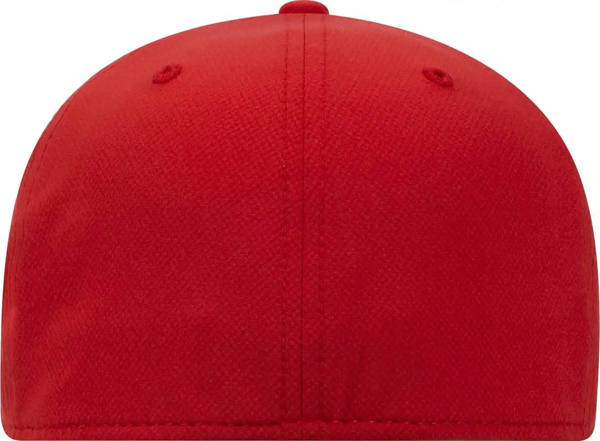 Otto 11-1257 Flex 6 Panel Low Profile Upf 50 + Cool Comfort Performance Stretchable Knit Cap - Red
