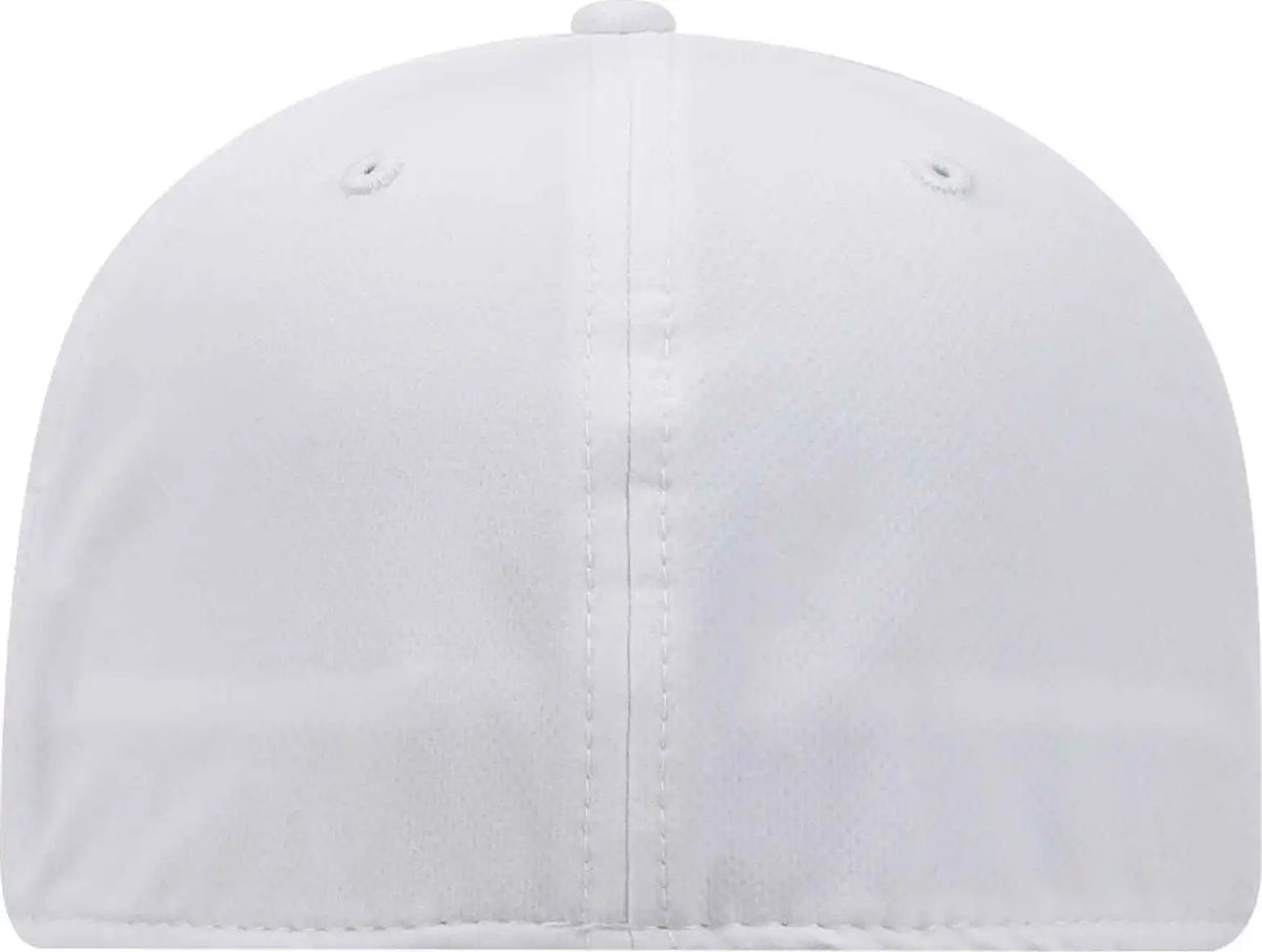 Otto 11-1257 Flex 6 Panel Low Profile Upf 50 + Cool Comfort Performance Stretchable Knit Cap - White