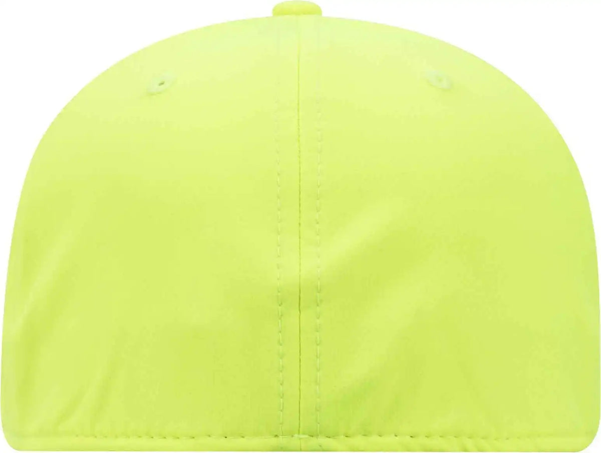 Otto 11 1257 Flex 6 Panel Low Profile Upf 50+ Cool Comfort Performance Stretchable Knit Cap Neon Yellow