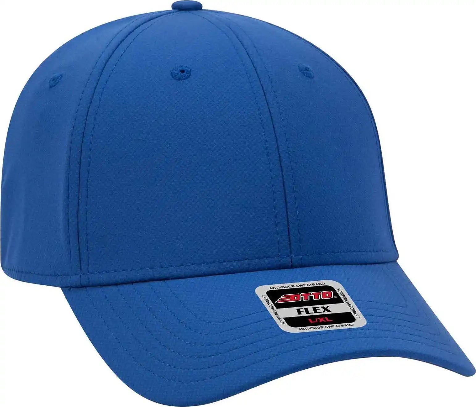 Otto 11-1257 Flex 6 Panel Low Profile Upf 50 + Cool Comfort Performance Stretchable Knit Cap - Royal - S/m
