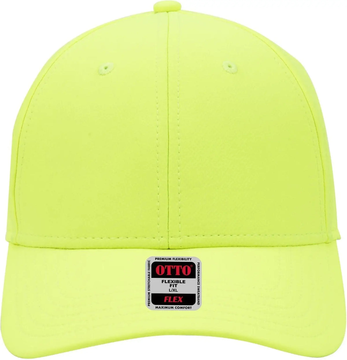 Otto 11-1257 ?Otto Flex’ Fitted Upf 50+ 6 Panel Low Profile Baseball Cap - N. Yellow