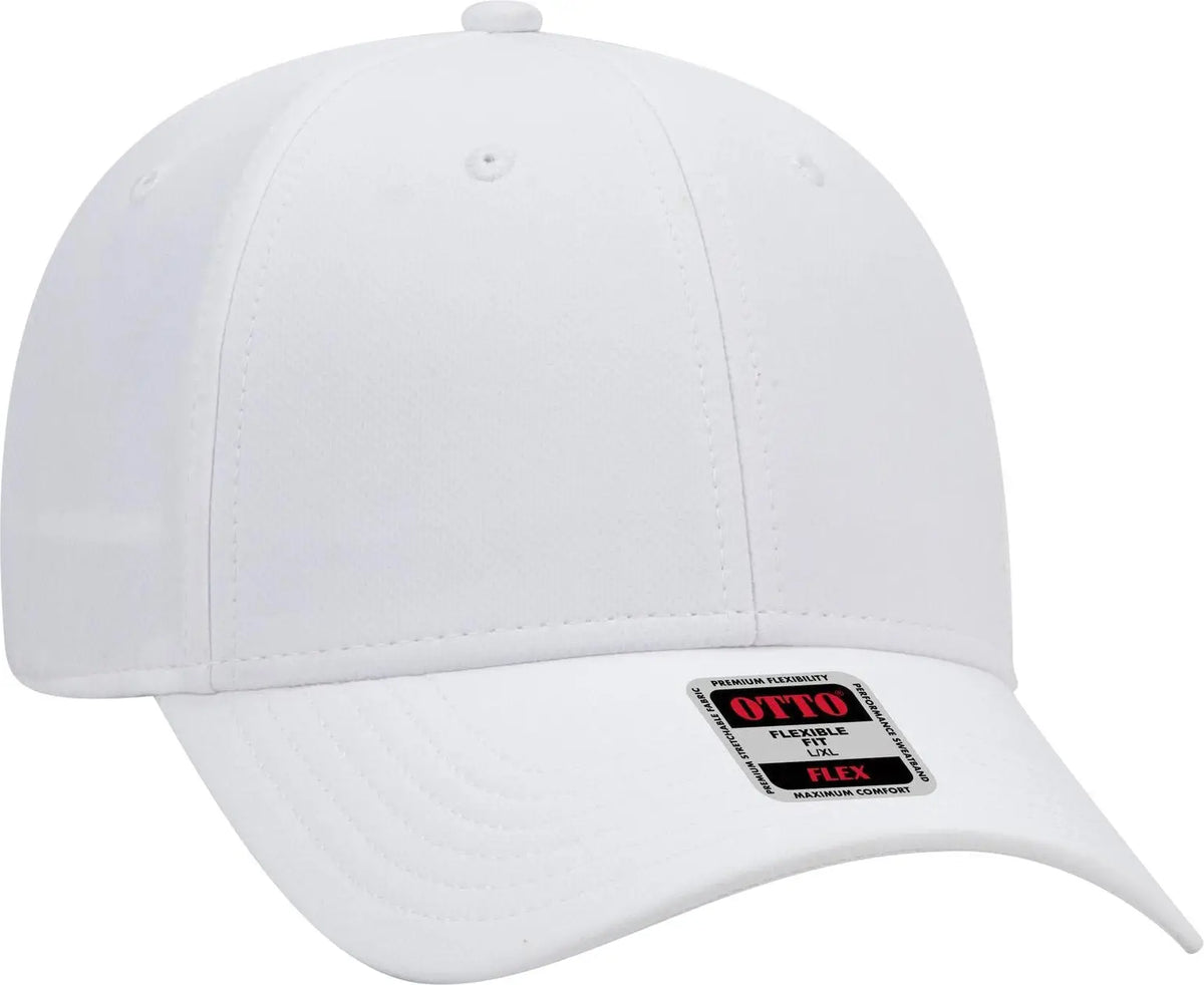 Otto 11-1257 ?Otto Flex’ Fitted Upf 50+ 6 Panel Low Profile Baseball Cap - White