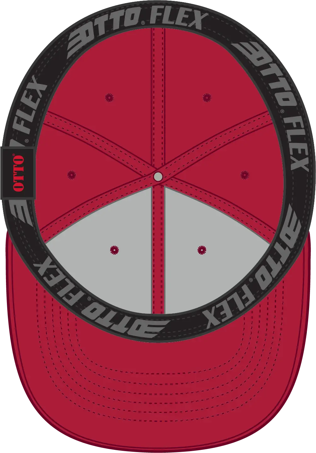 Otto 11-1257 ?Otto Flex’ Fitted Upf 50+ 6 Panel Low Profile Baseball Cap - Red