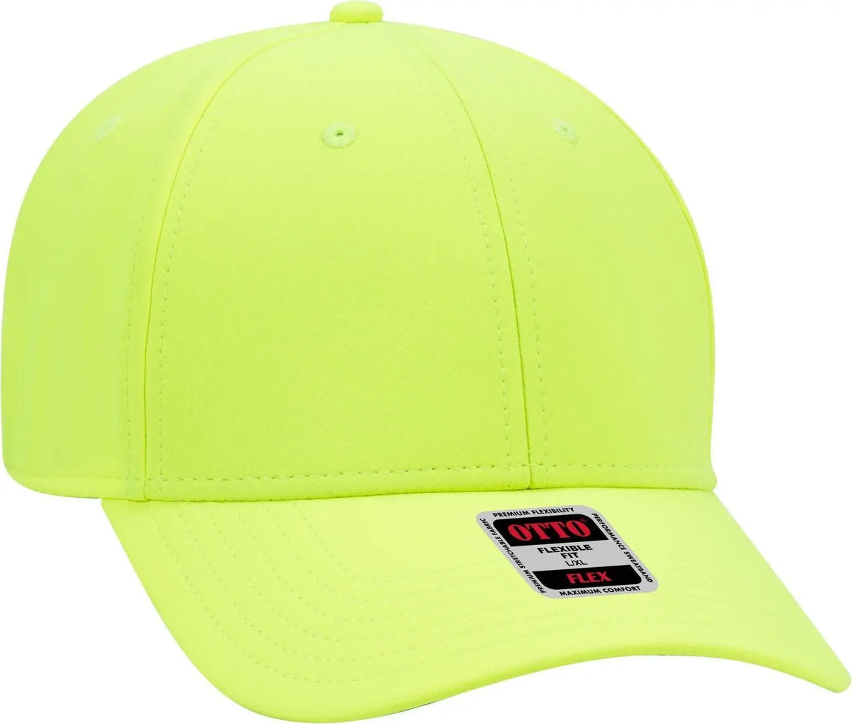 Otto 11-1257 ?Otto Flex’ Fitted Upf 50+ 6 Panel Low Profile Baseball Cap - N. Yellow
