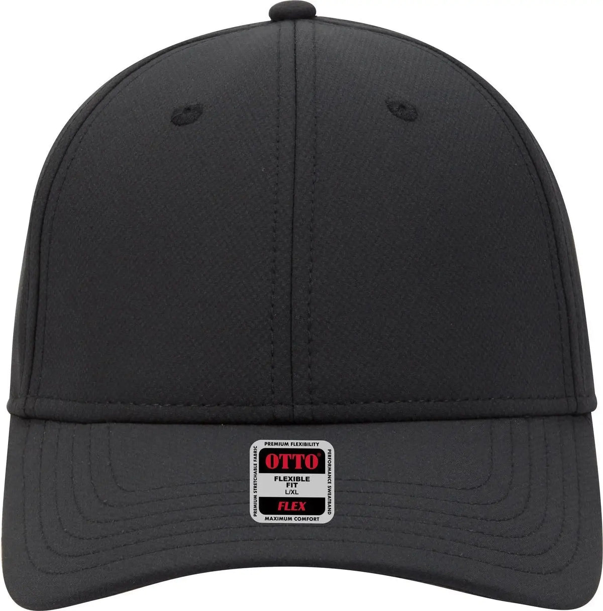 Otto 11-1257 ?Otto Flex’ Fitted Upf 50+ 6 Panel Low Profile Baseball Cap - Black