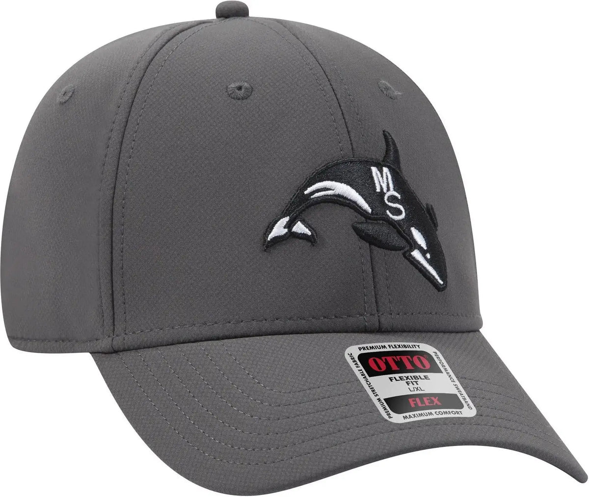 Otto 11-1257 ?Otto Flex’ Fitted Upf 50+ 6 Panel Low Profile Baseball Cap - Char. Gray