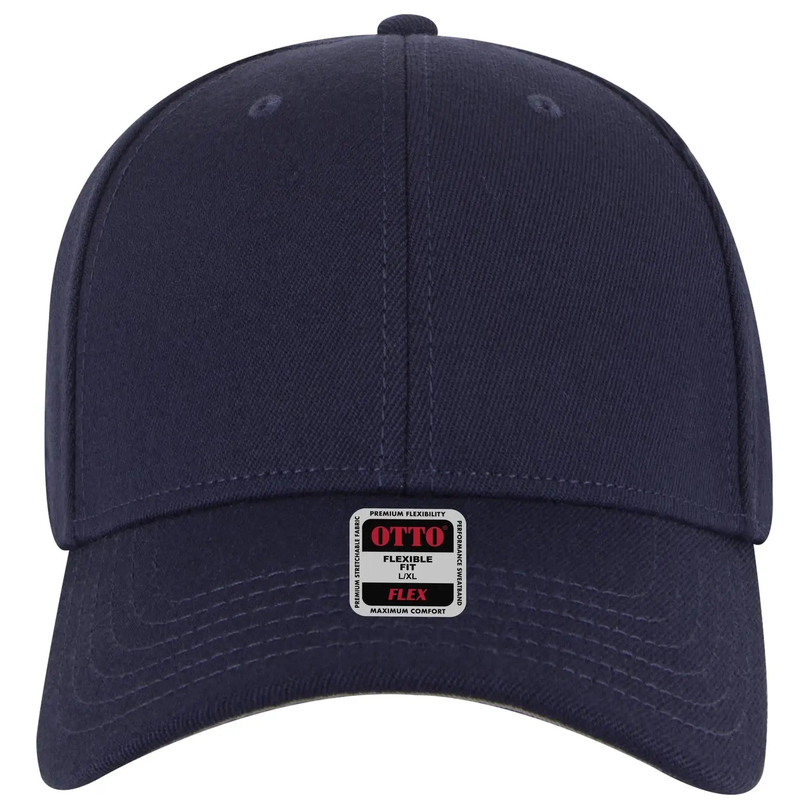 Otto 11-1328 ?Otto Flex’ Fitted 6 Panel Low Profile Baseball Cap - Navy