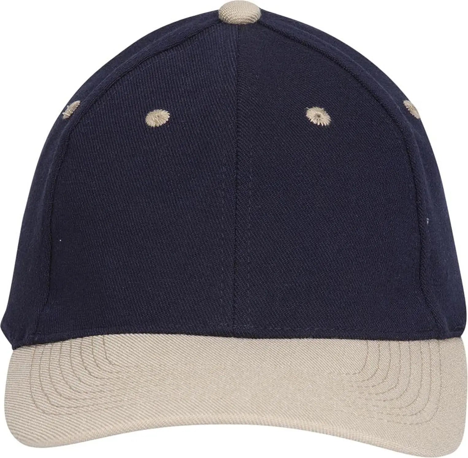 Otto 11-194 ?Otto Flex’ Fitted 6 Panel Low Profile Baseball Cap - Kha/nvy