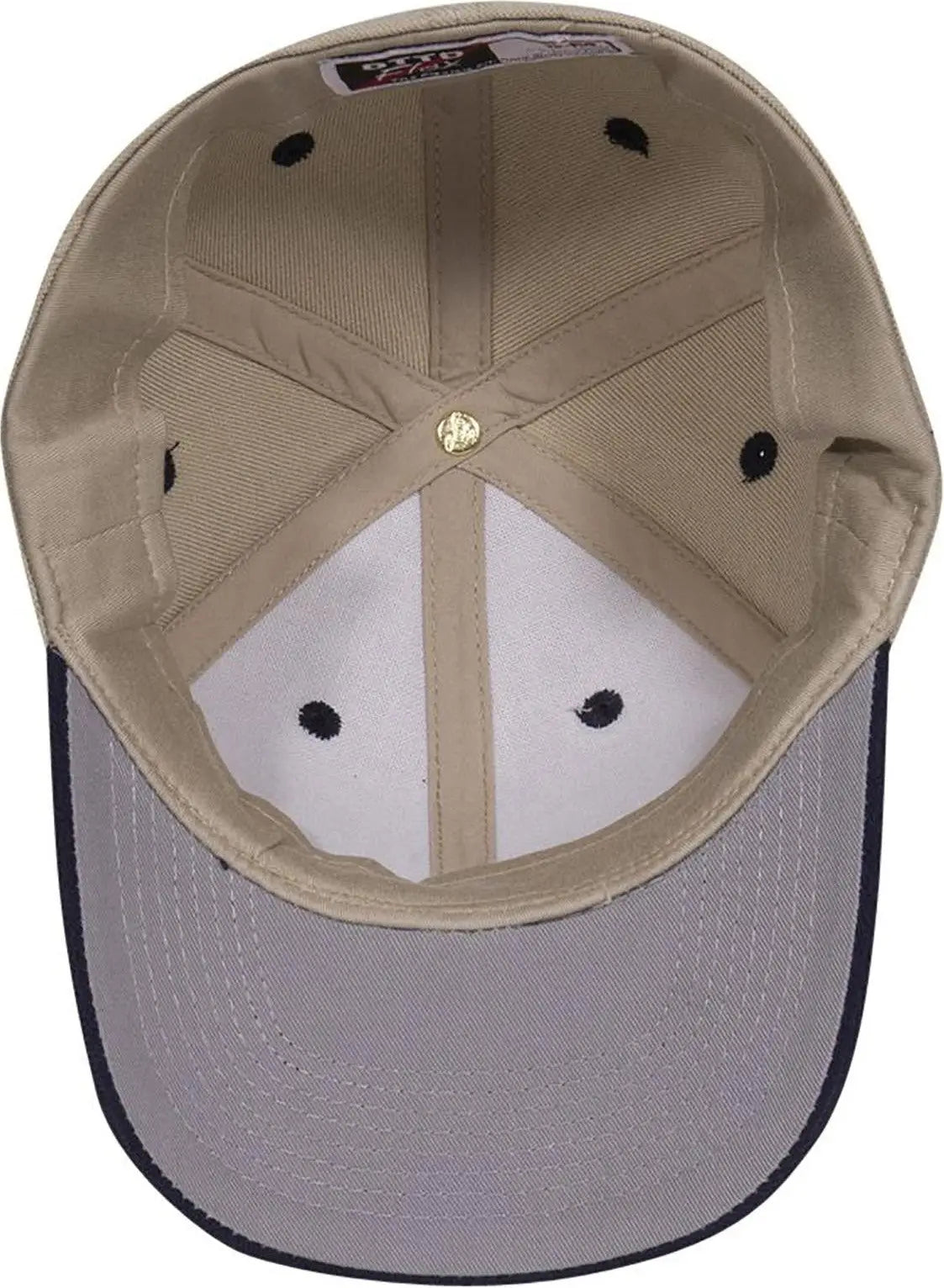 Otto 11-194 ?Otto Flex’ Fitted 6 Panel Low Profile Baseball Cap - Nvy/kha - 7’’ - 7 1/4’’