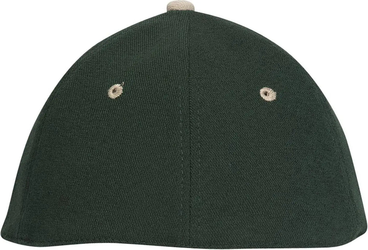 Otto 11-194 ?Otto Flex’ Fitted 6 Panel Low Profile Baseball Cap - Kha/dk.grn