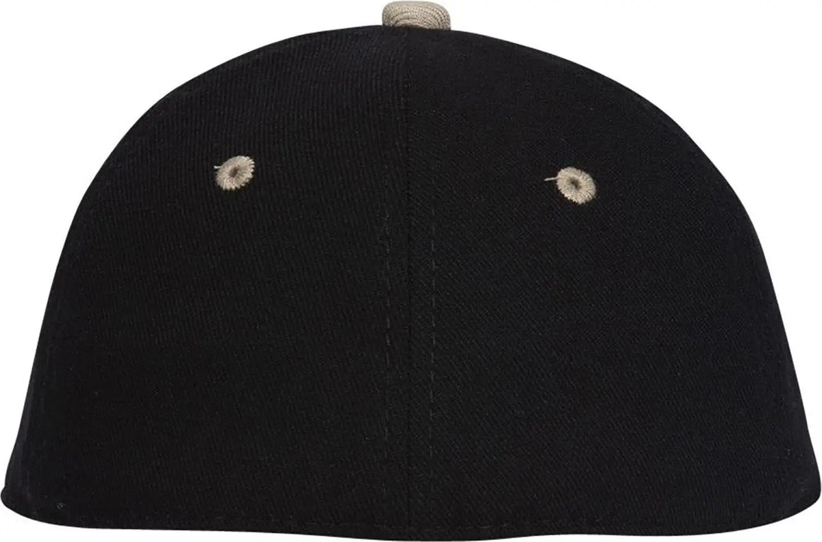 Otto 11-194 ?Otto Flex’ Fitted 6 Panel Low Profile Baseball Cap - Kha/blk - 7’’ - 7 1/4’’