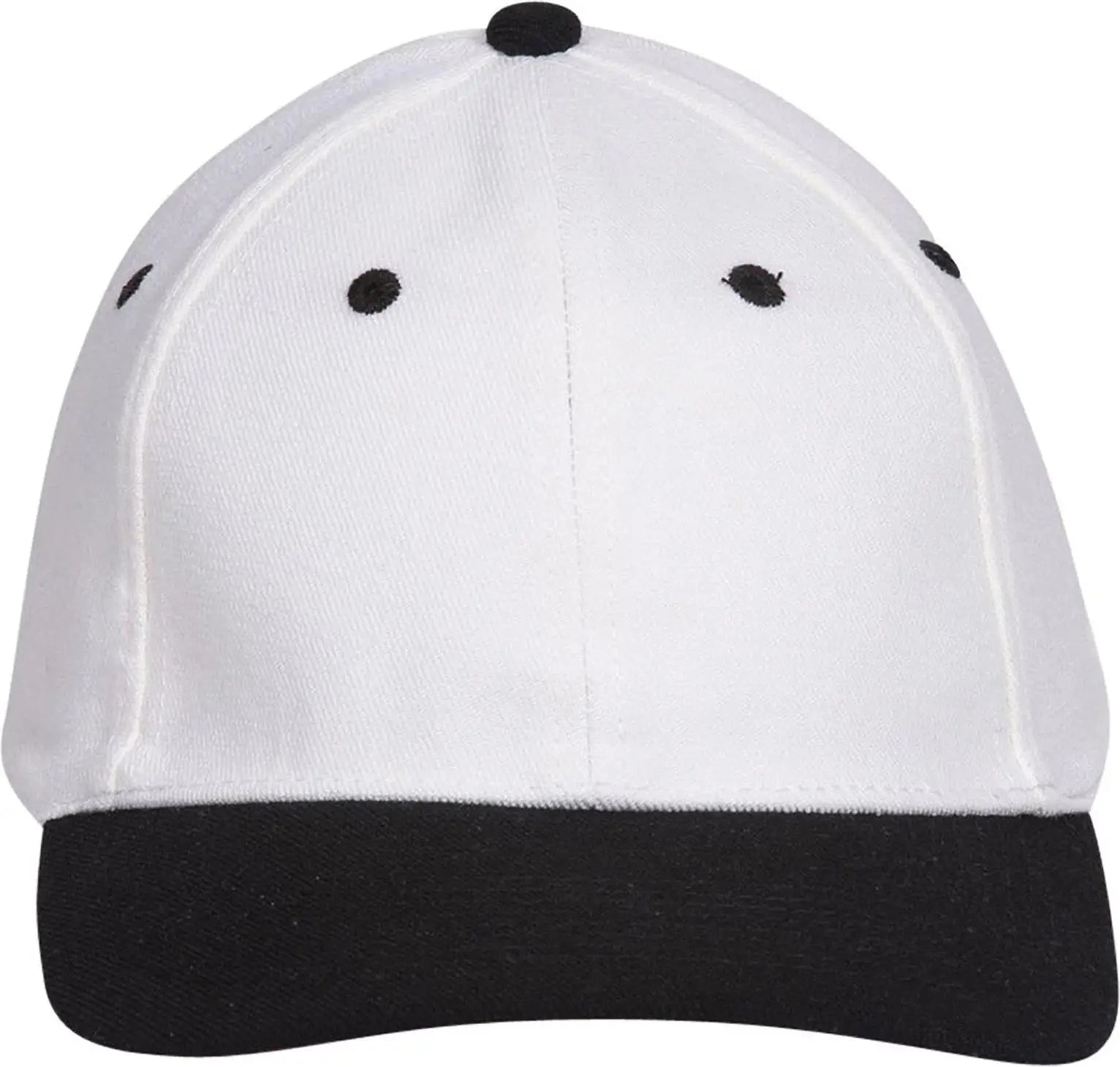 Otto 11-194 ?Otto Flex’ Fitted 6 Panel Low Profile Baseball Cap - Blk/wht - 7’’ - 7 1/4’’
