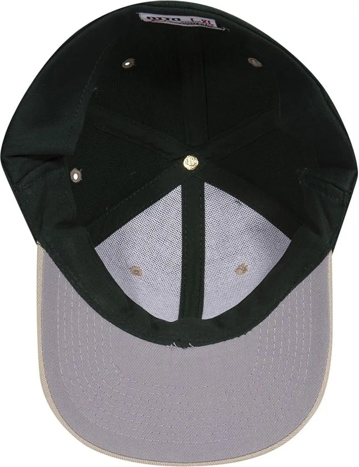 Otto 11-194 ?Otto Flex’ Fitted 6 Panel Low Profile Baseball Cap - Kha/dk.grn