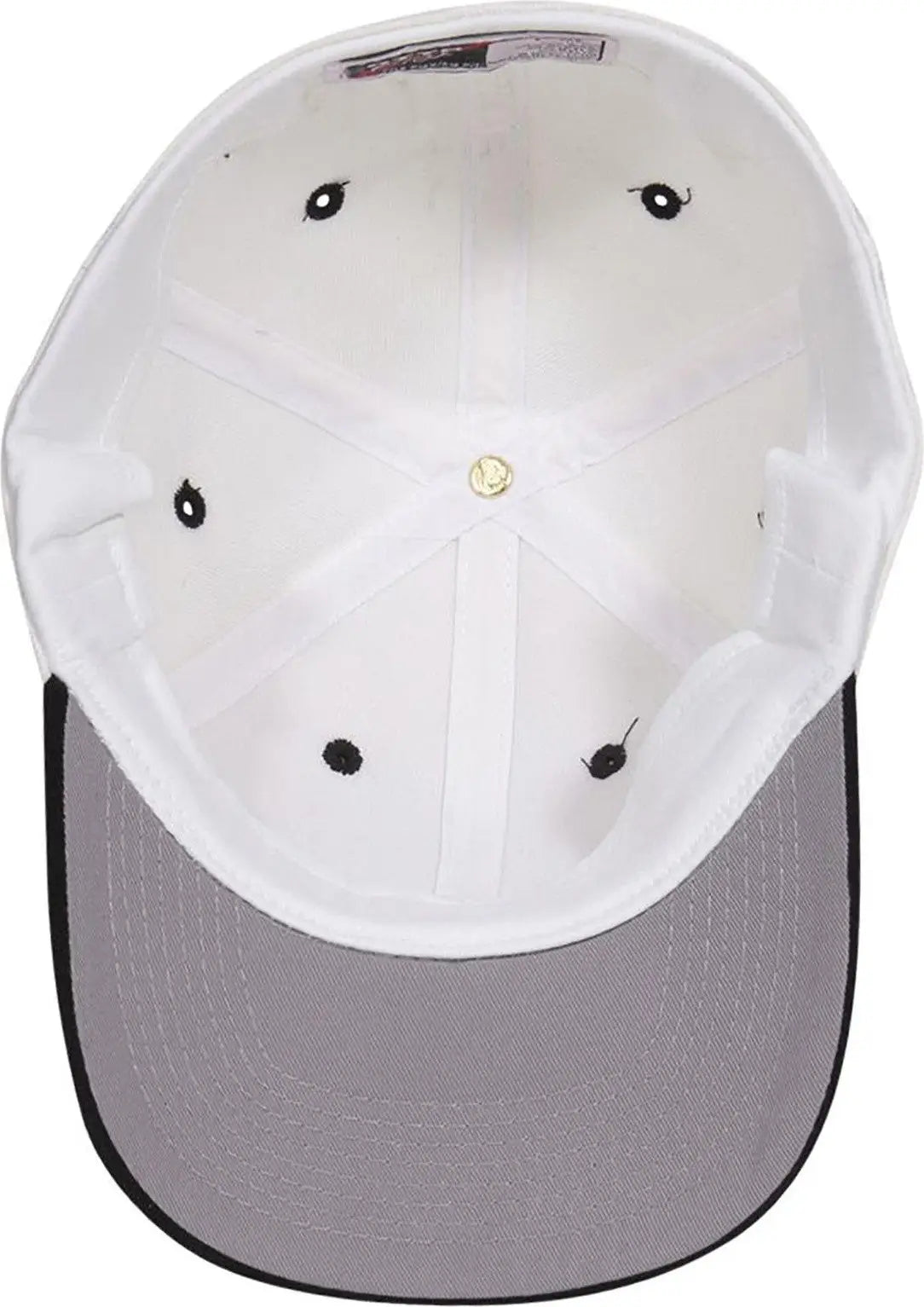 Otto 11-194 ?Otto Flex’ Fitted 6 Panel Low Profile Baseball Cap - Blk/wht - 7’’ - 7 1/4’’