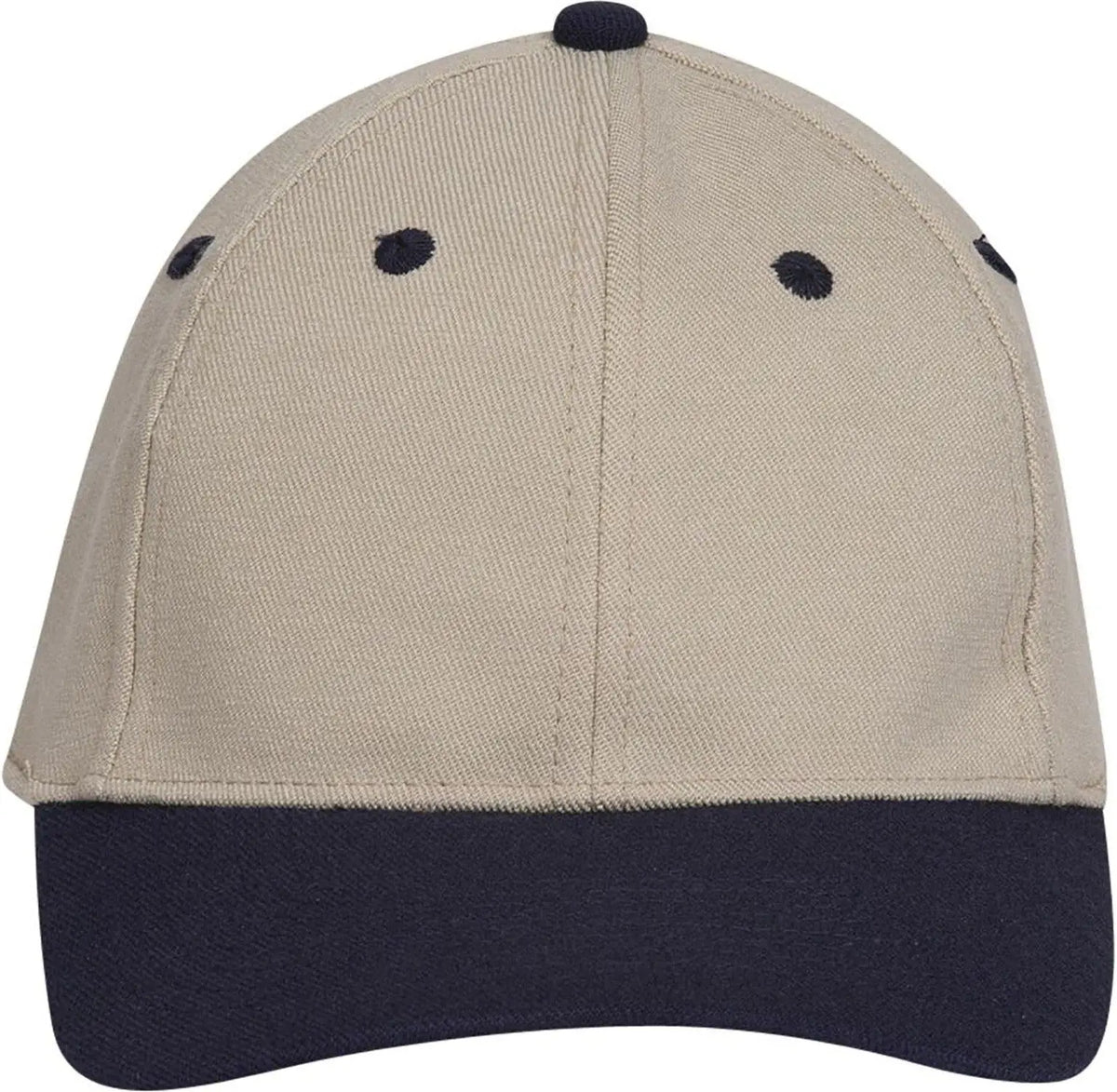 Otto 11-194 ?Otto Flex’ Fitted 6 Panel Low Profile Baseball Cap - Nvy/kha - 7’’ - 7 1/4’’