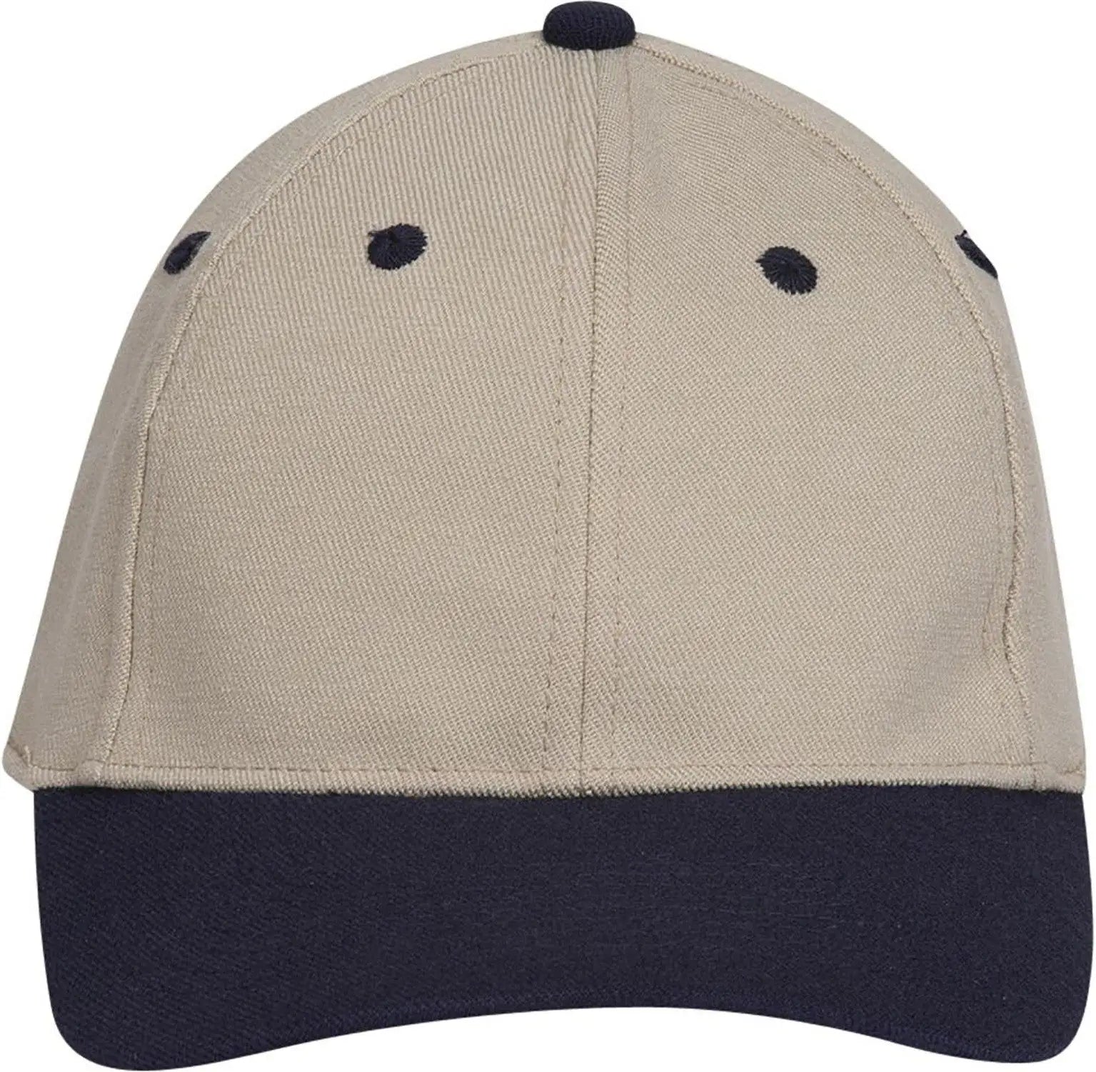 Otto 11-194 ?Otto Flex’ Fitted 6 Panel Low Profile Baseball Cap - Nvy/kha - 7’’ - 7 1/4’’