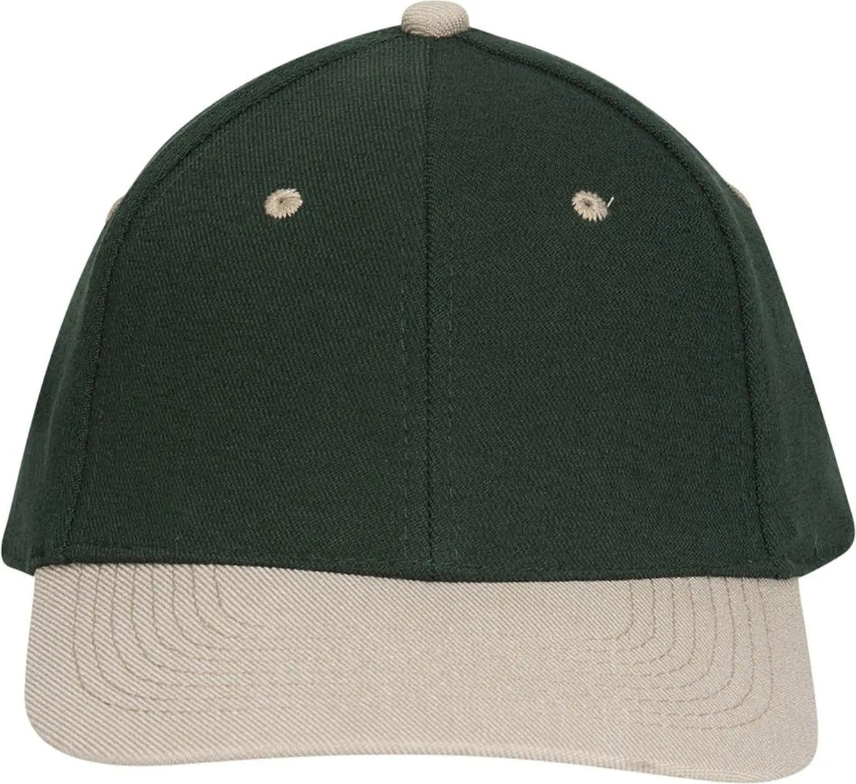 Otto 11-194 ?Otto Flex’ Fitted 6 Panel Low Profile Baseball Cap - Kha/dk.grn