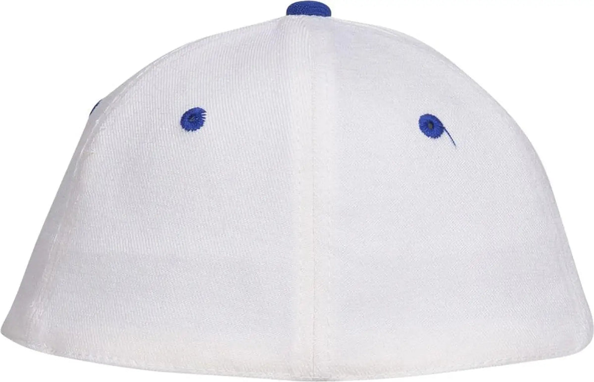 Otto 11-194 ?Otto Flex’ Fitted 6 Panel Low Profile Baseball Cap - Ryl/wht - 7 3/8’’ - 5/8’