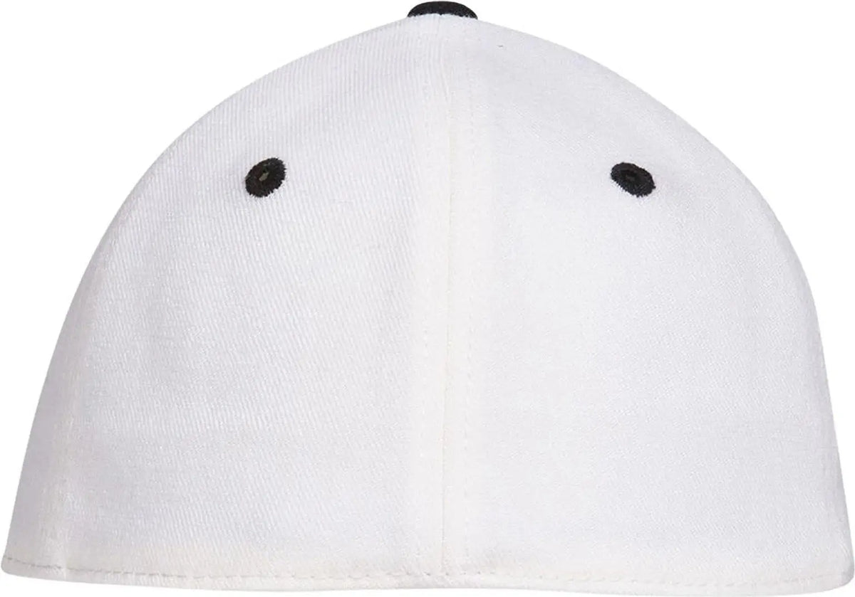 Otto 11-194 ?Otto Flex’ Fitted 6 Panel Low Profile Baseball Cap - Blk/wht - 7’’ - 7 1/4’’