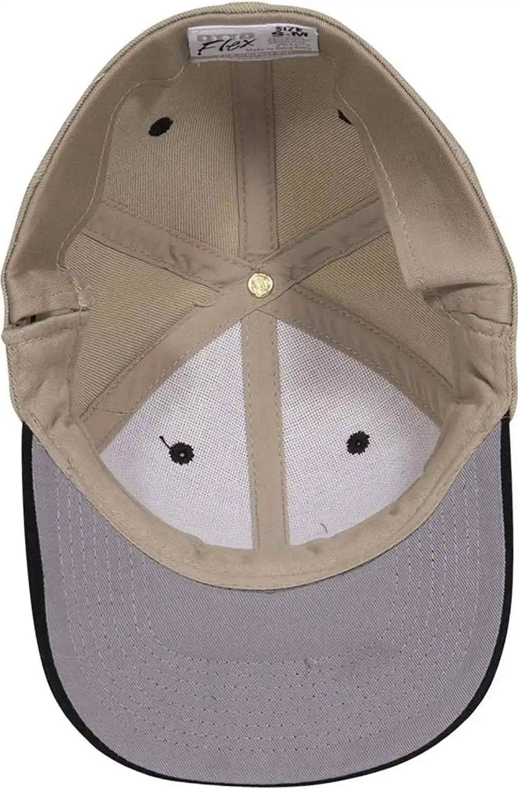 Otto 11-194 Stretchable Wool Blend Low Profile Pro Style Cap - Black Khaki
