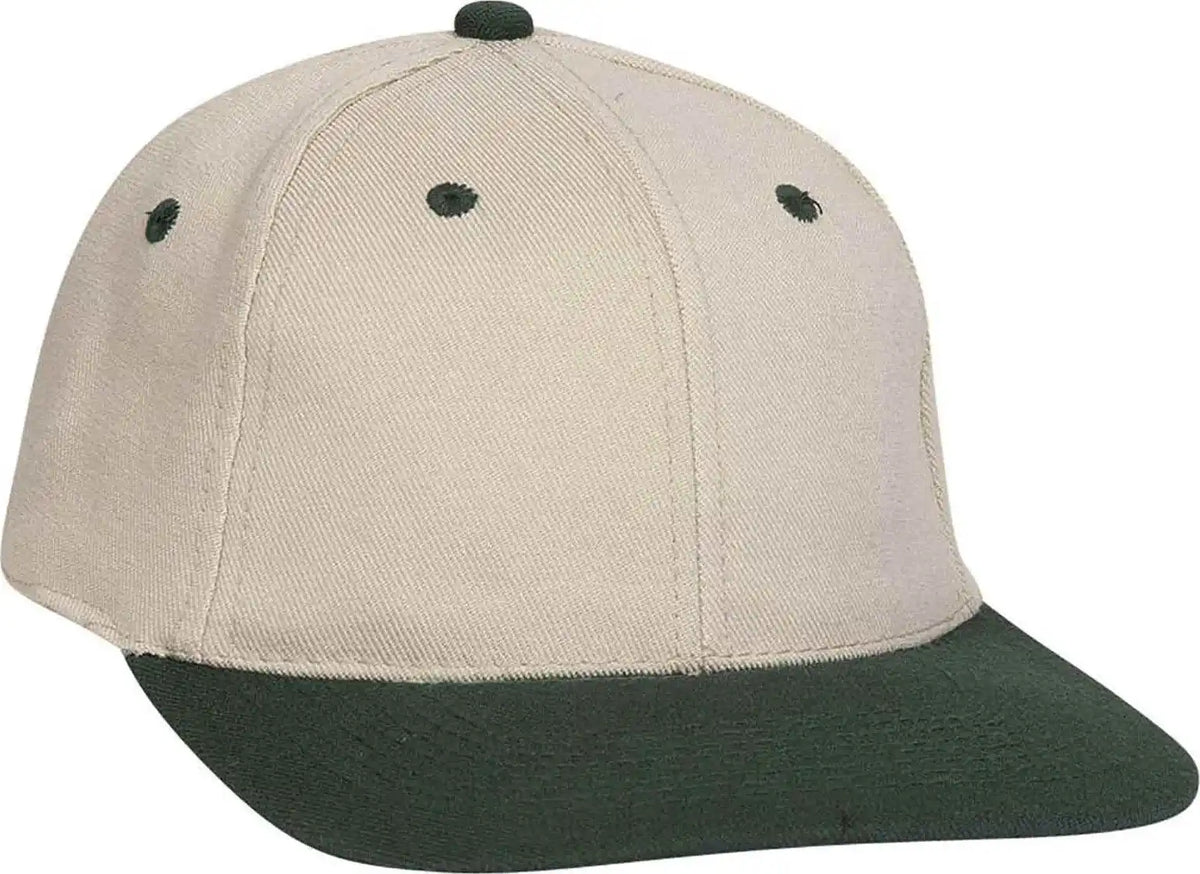 Otto 11-194 Stretchable Wool Blend Low Profile Pro Style Cap - Dark Green Khaki - Forest / S/m