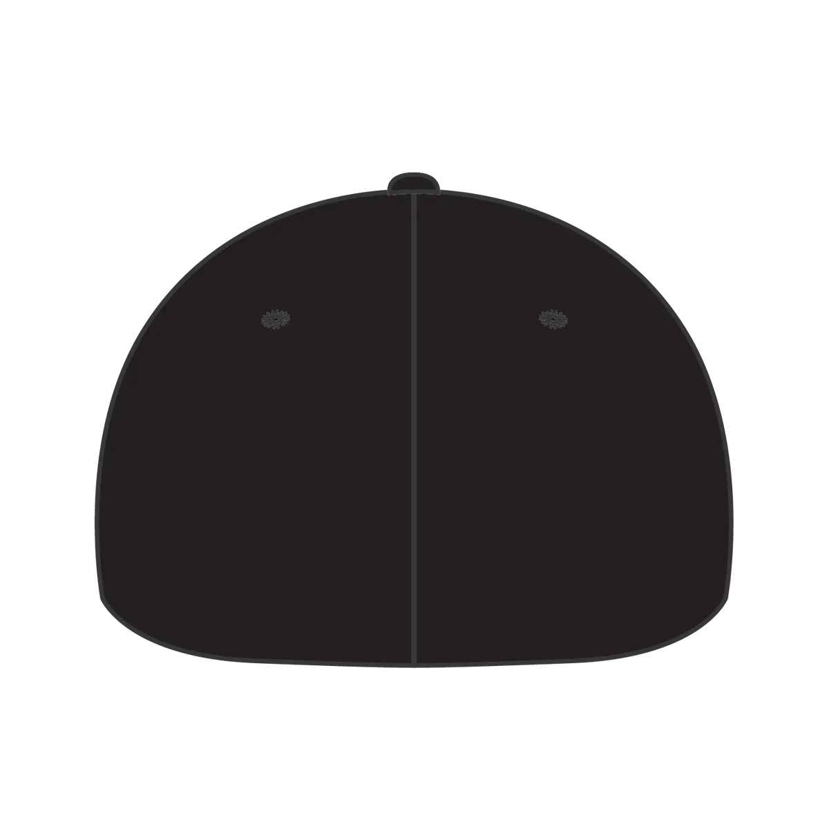 Otto 11-2 ?Otto Flex’ Fitted 6 Panel Low Profile Baseball Cap - Black