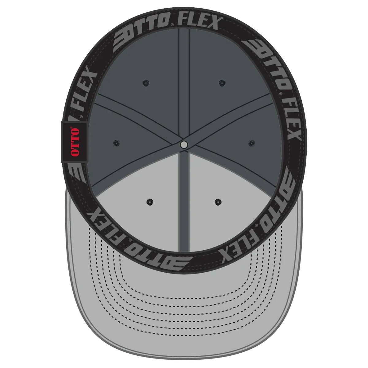 Otto 11-2 ?Otto Flex’ Fitted 6 Panel Low Profile Baseball Cap - Char. Gray