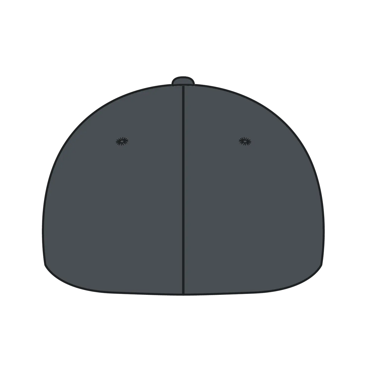 Otto 11-2 ?Otto Flex’ Fitted 6 Panel Low Profile Baseball Cap - Char. Gray