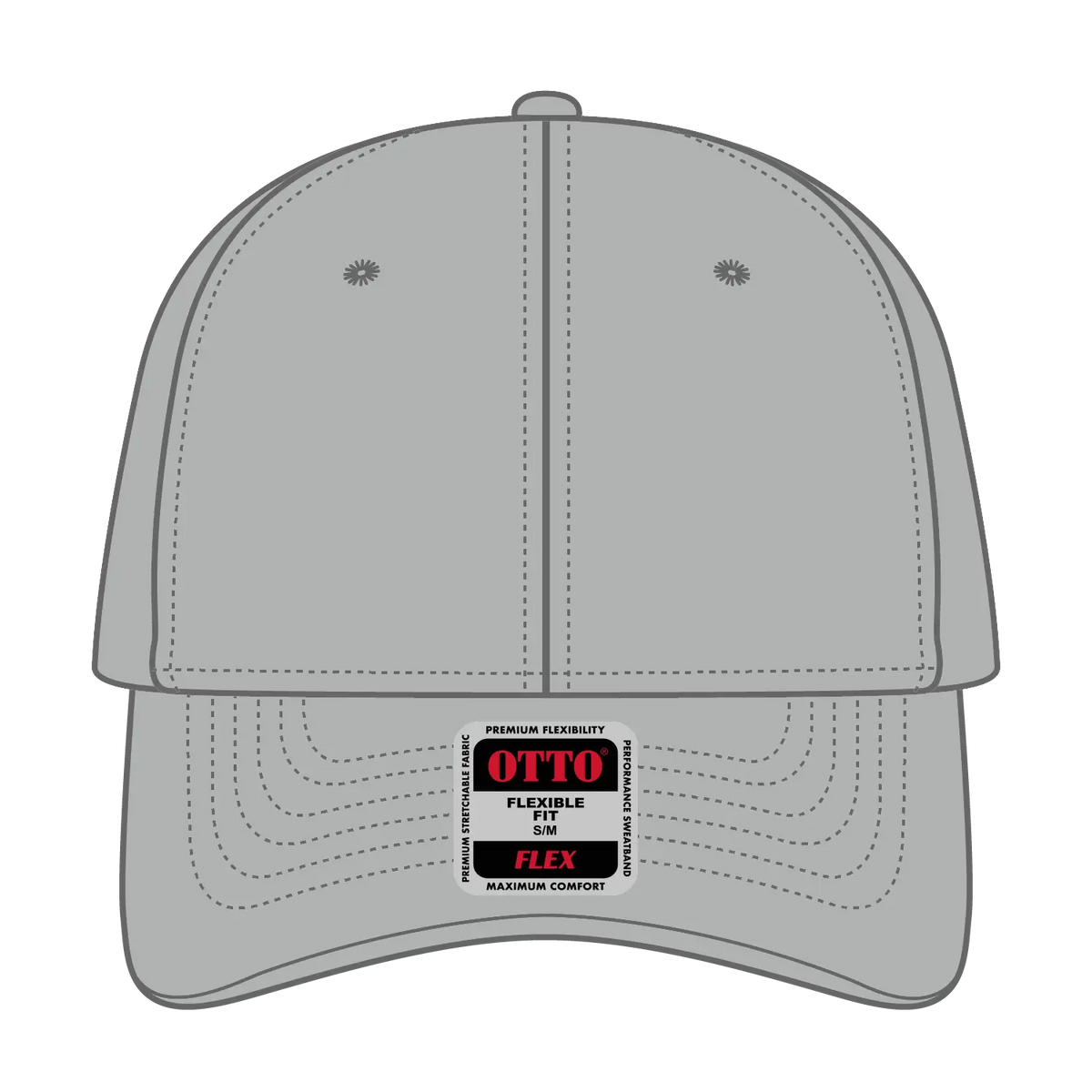 Otto 11-2 ?Otto Flex’ Fitted 6 Panel Low Profile Baseball Cap - Gray - 7’’ - 7 1/4’’