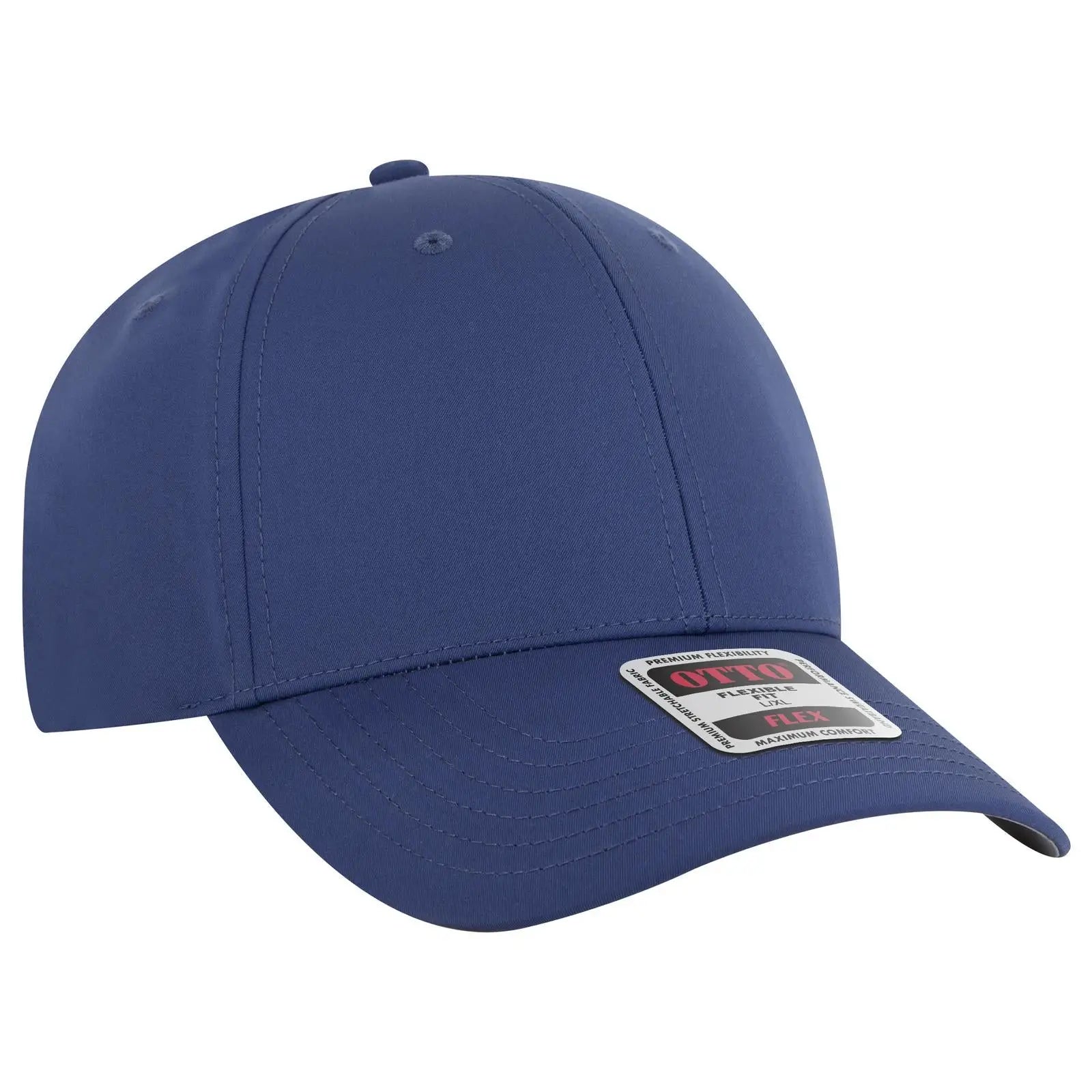 Otto 11-2 ?Otto Flex’ Fitted 6 Panel Low Profile Baseball Cap - Ind. Blue