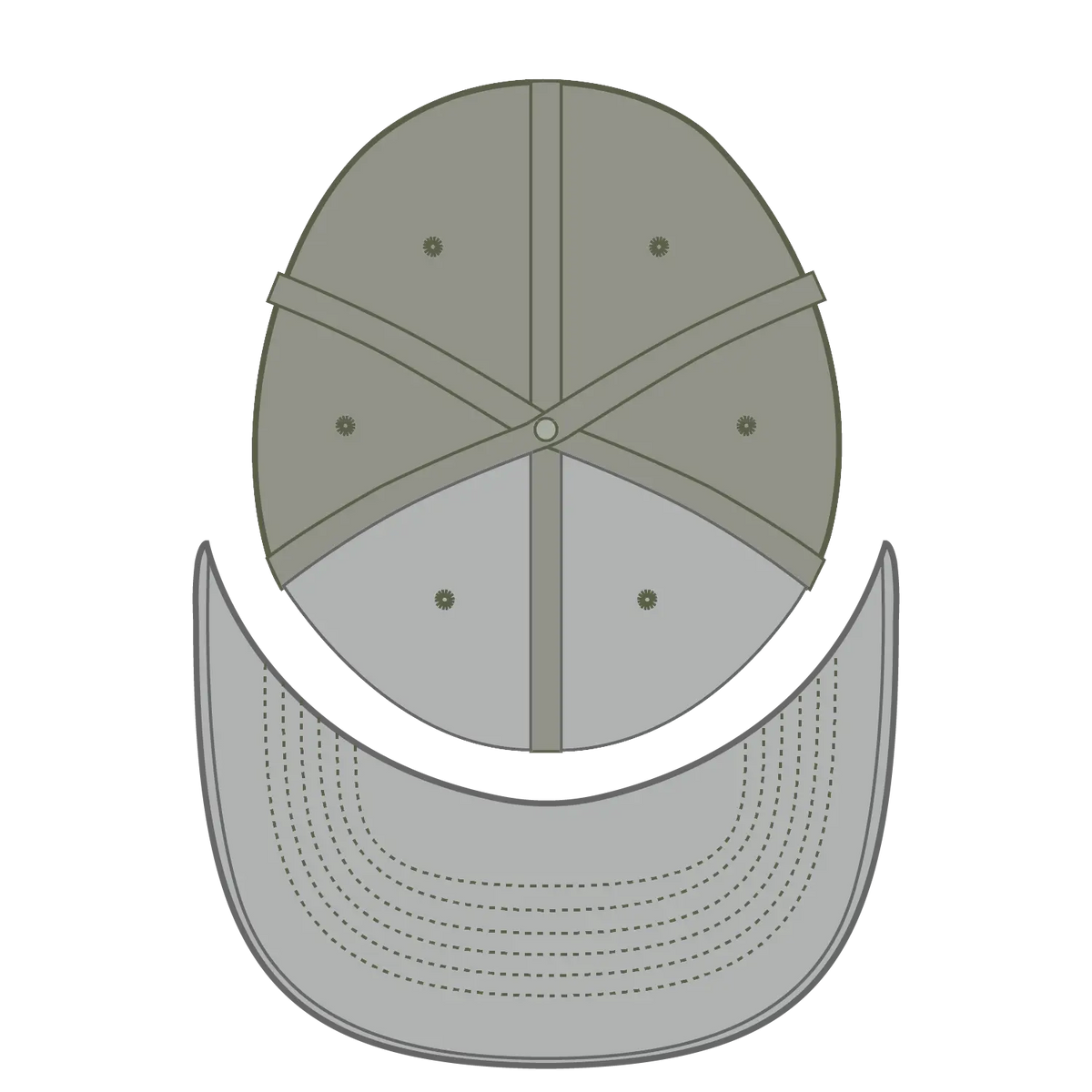 Otto 11-2 ?Otto Flex’ Fitted 6 Panel Low Profile Baseball Cap - Ol. Green