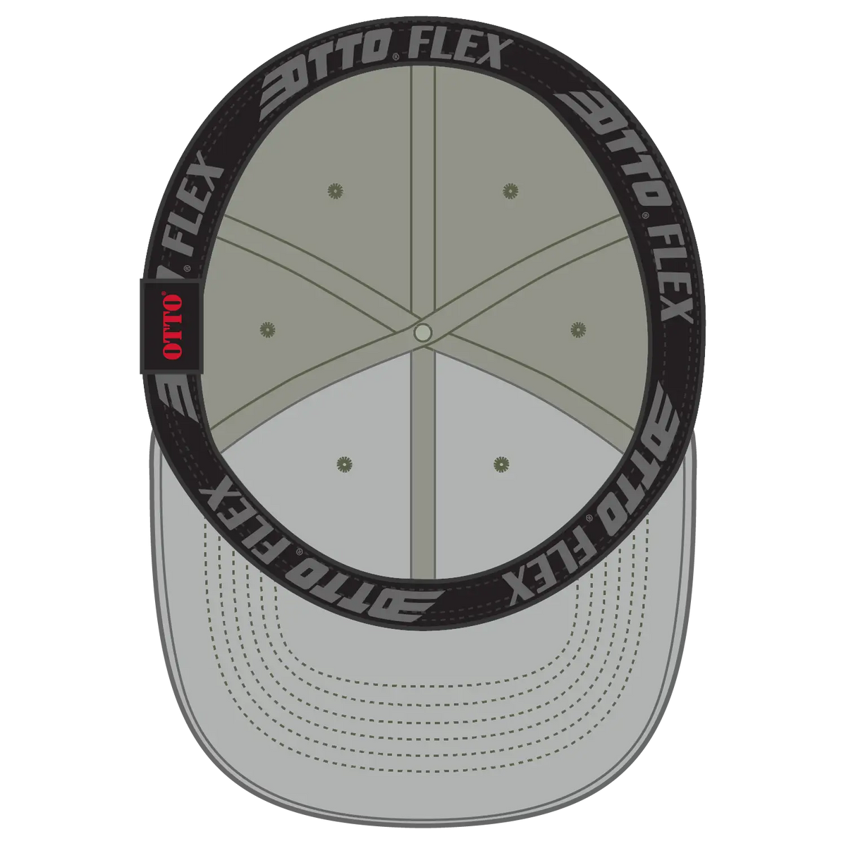 Otto 11-2 ?Otto Flex’ Fitted 6 Panel Low Profile Baseball Cap - Ol. Green