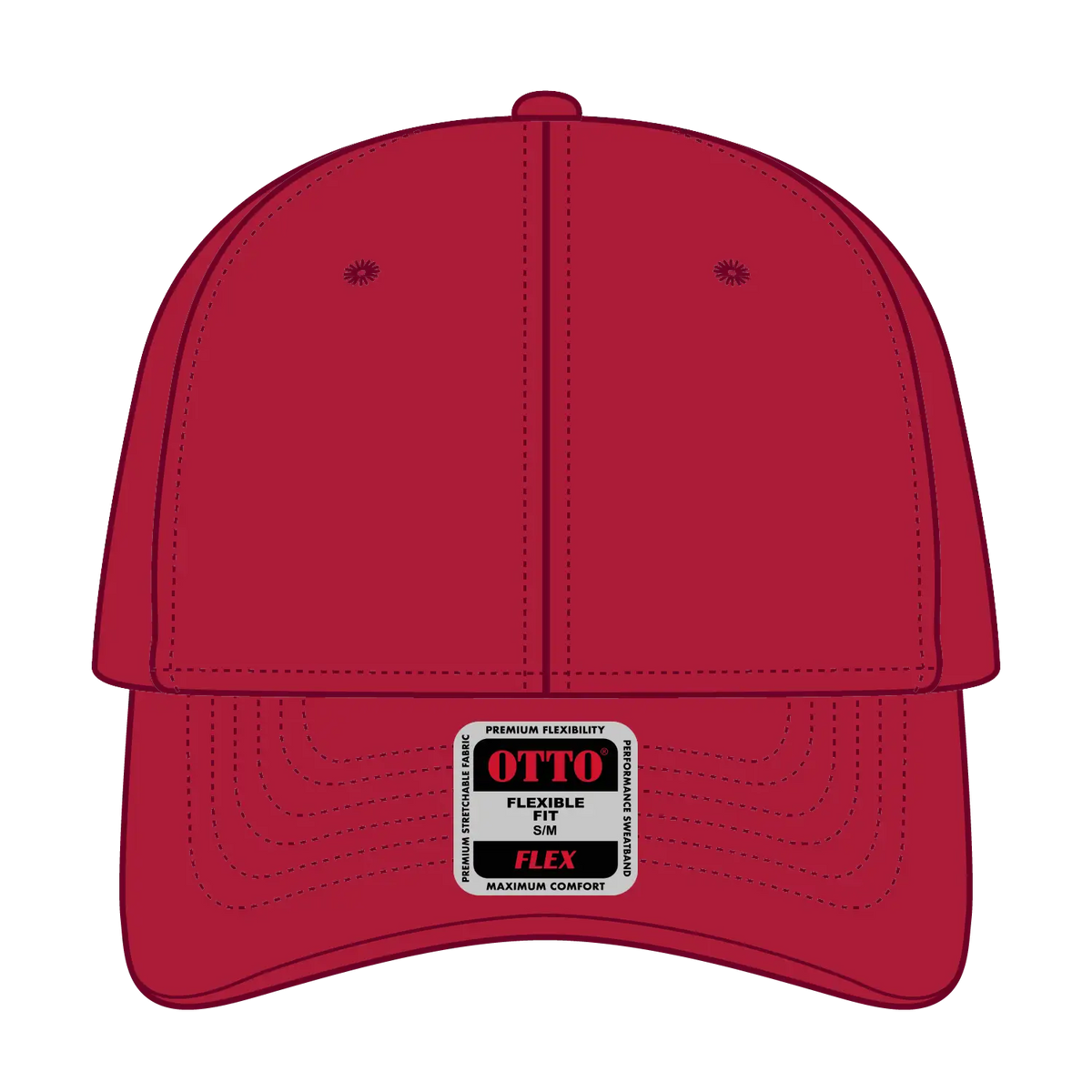 Otto 11-2 ?Otto Flex’ Fitted 6 Panel Low Profile Baseball Cap - Red - 7’’ - 7 1/4’’
