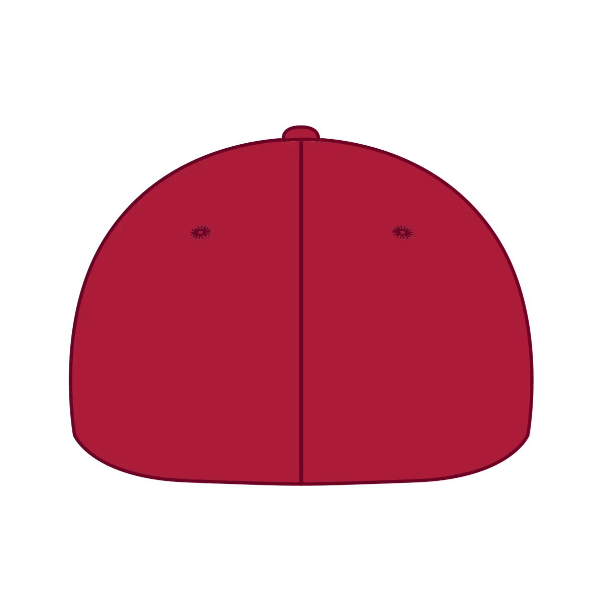 Otto 11-2 ?Otto Flex’ Fitted 6 Panel Low Profile Baseball Cap - Red