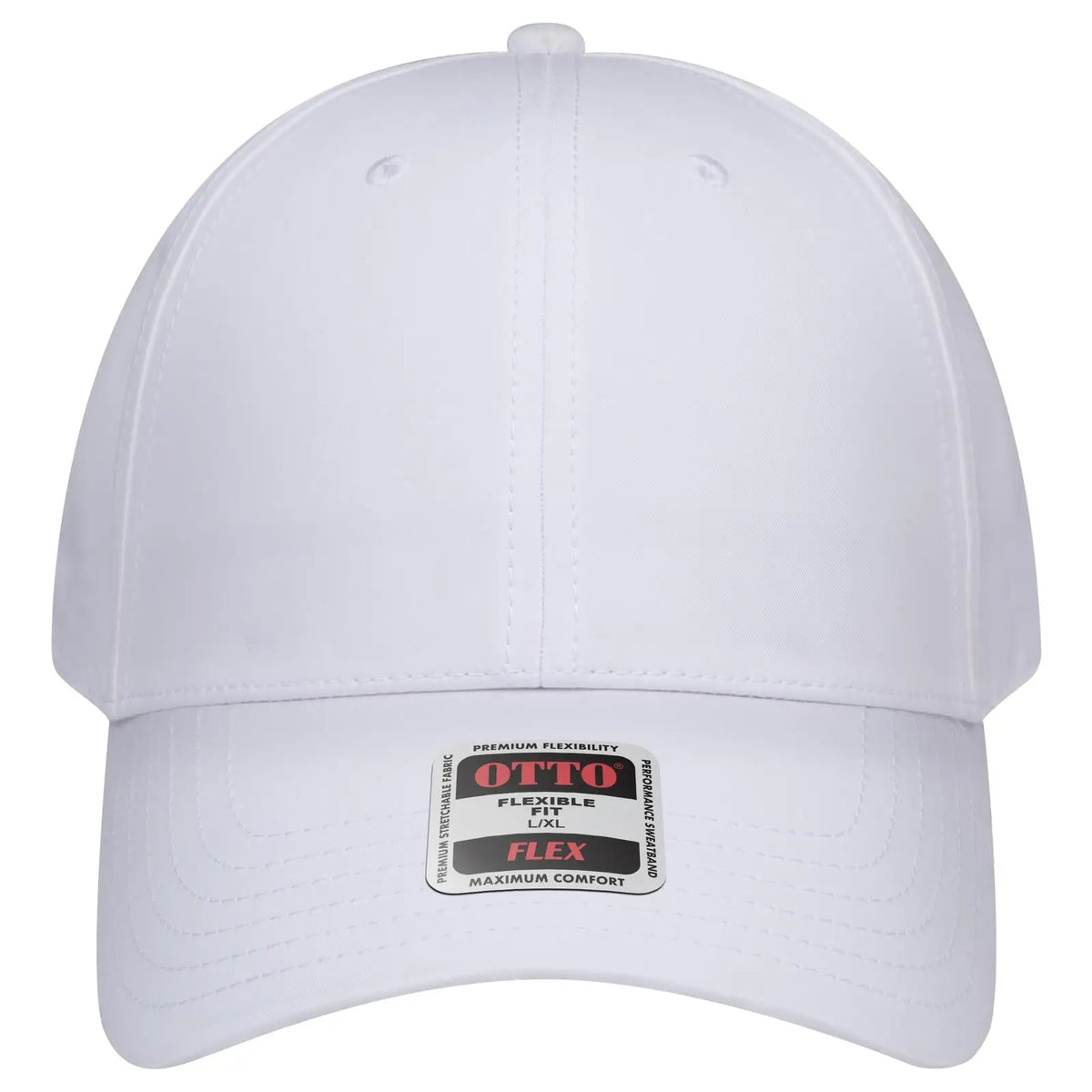 Otto 11-2 ?Otto Flex’ Fitted 6 Panel Low Profile Baseball Cap - White