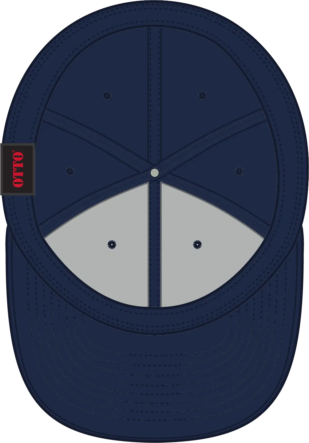 Otto 11-421 ?Otto Flex’ Fitted 6 Panel Low Profile Baseball Cap - Navy - 7’’ - 7 1/4’’