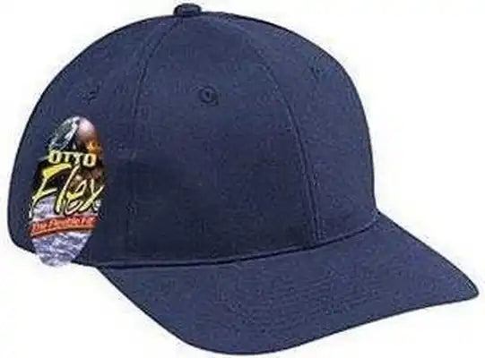 Otto 11-421 Stretchable Brushed Chino Cotton Twill 6 Panel Low Profile Pro Style Cap - Navy - S/m
