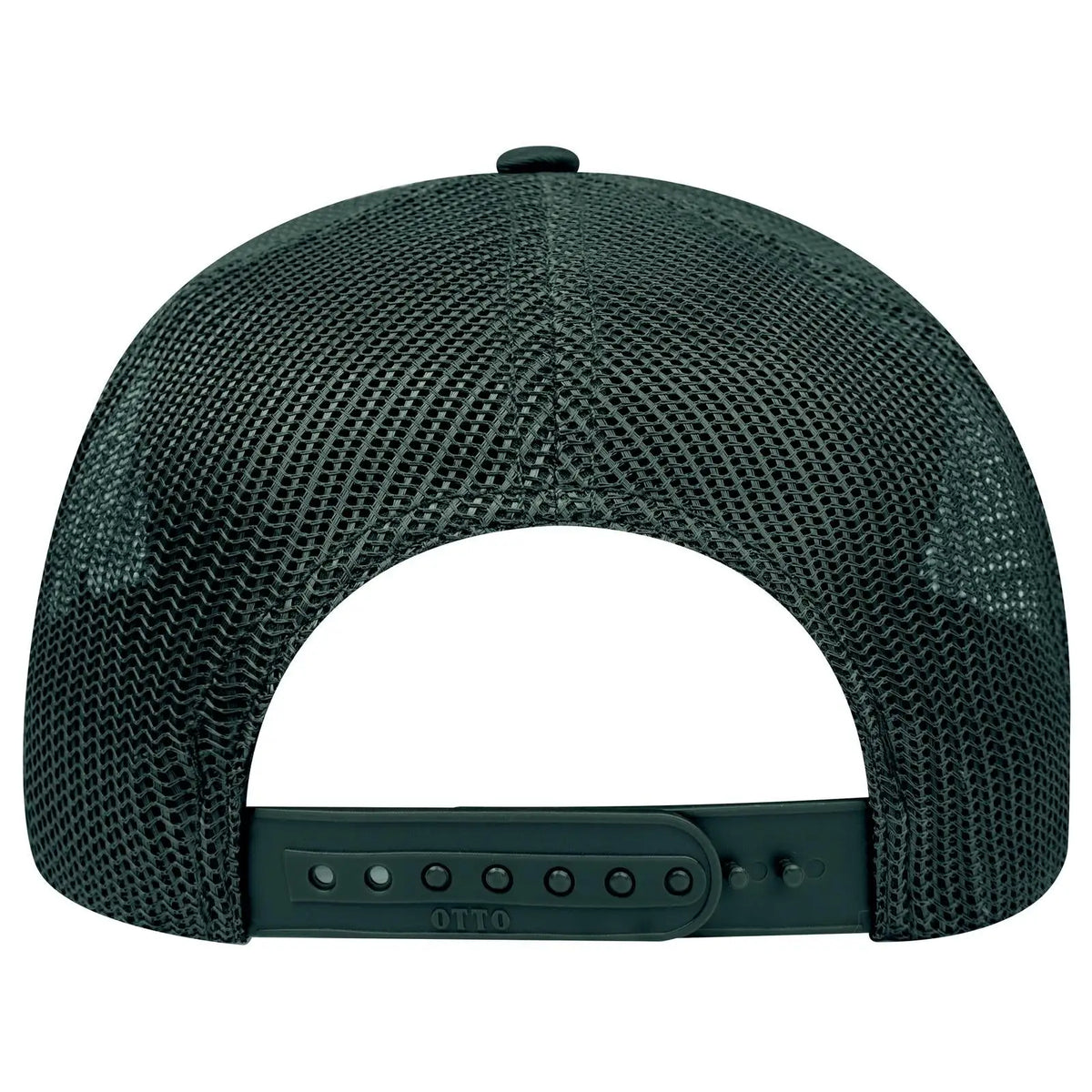Otto 112-1 6 Panel Mid Profile Mesh Back Trucker Cap - Dk. Green