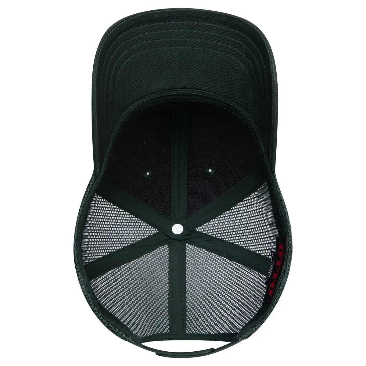 Otto 112-1 6 Panel Mid Profile Mesh Back Trucker Cap - Dk. Green