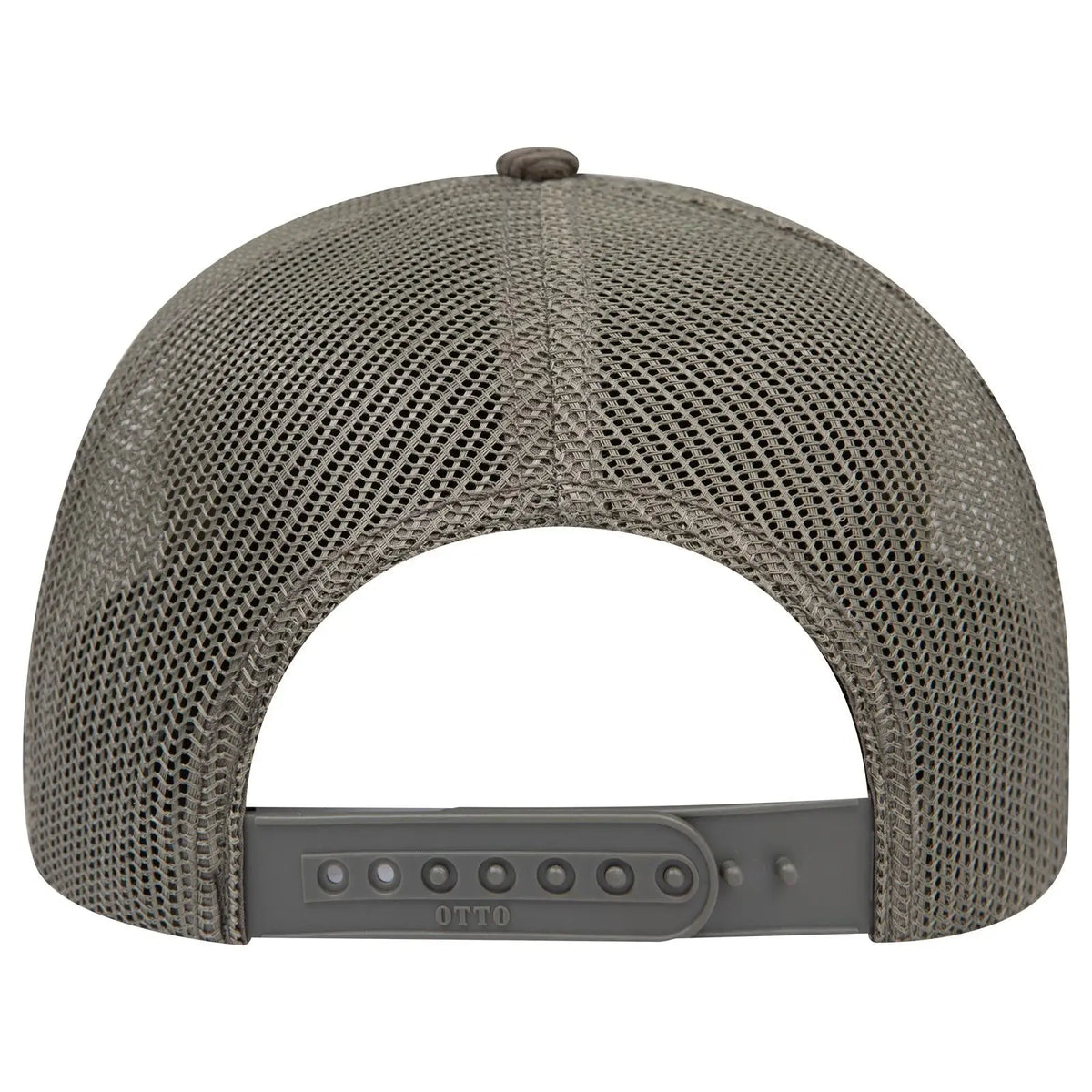 Otto 112-1 6 Panel Mid Profile Mesh Back Trucker Cap - Dk Ol Grn