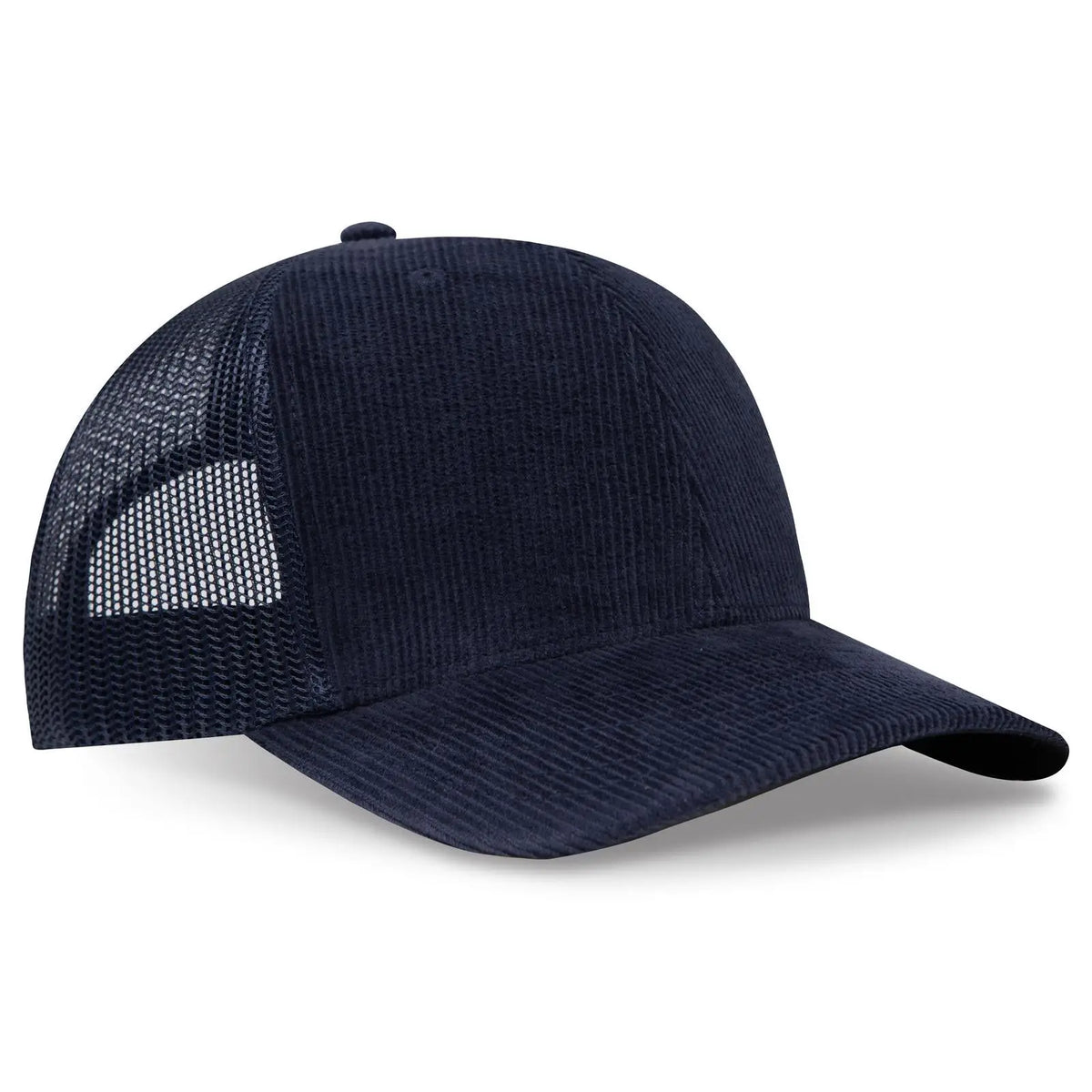 Otto 112-1 6 Panel Mid Profile Mesh Back Trucker Cap - Nv Blu - 7 3/8’’ - 5/8’’