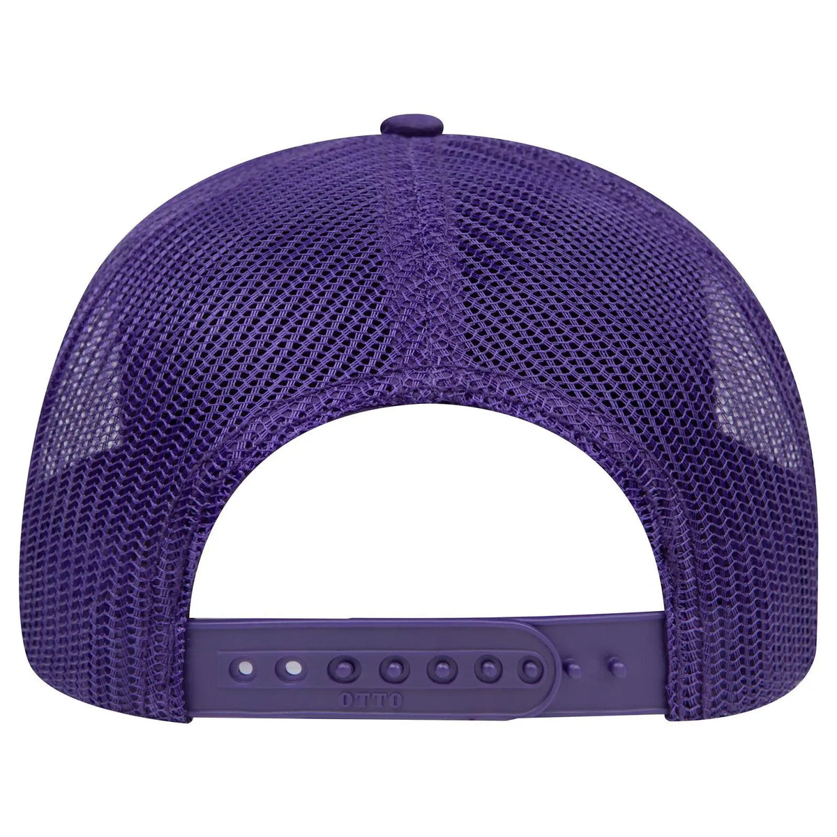 Otto 112-1 6 Panel Mid Profile Mesh Back Trucker Cap - Purple - 7 3/8’’ - 5/8’’