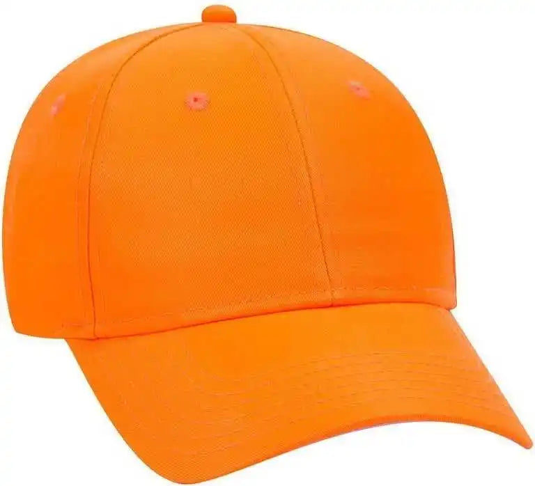 Otto 114-813 Neon 6 Panel Low Profile Baseball Cap - Orange - one Size Fits Most