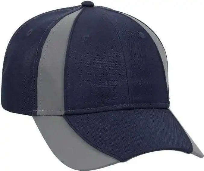 Otto 114-815 Neon 6 Panel Low Profile Baseball Cap - Navy Ref.gray - Gray / one Size Fits Most