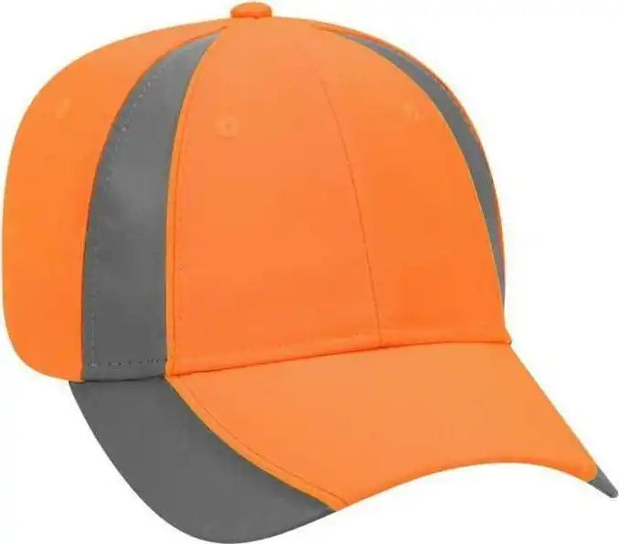 Otto 114-815 Neon 6 Panel Low Profile Baseball Cap - Orange Ref.gray - Gray / one Size Fits Most